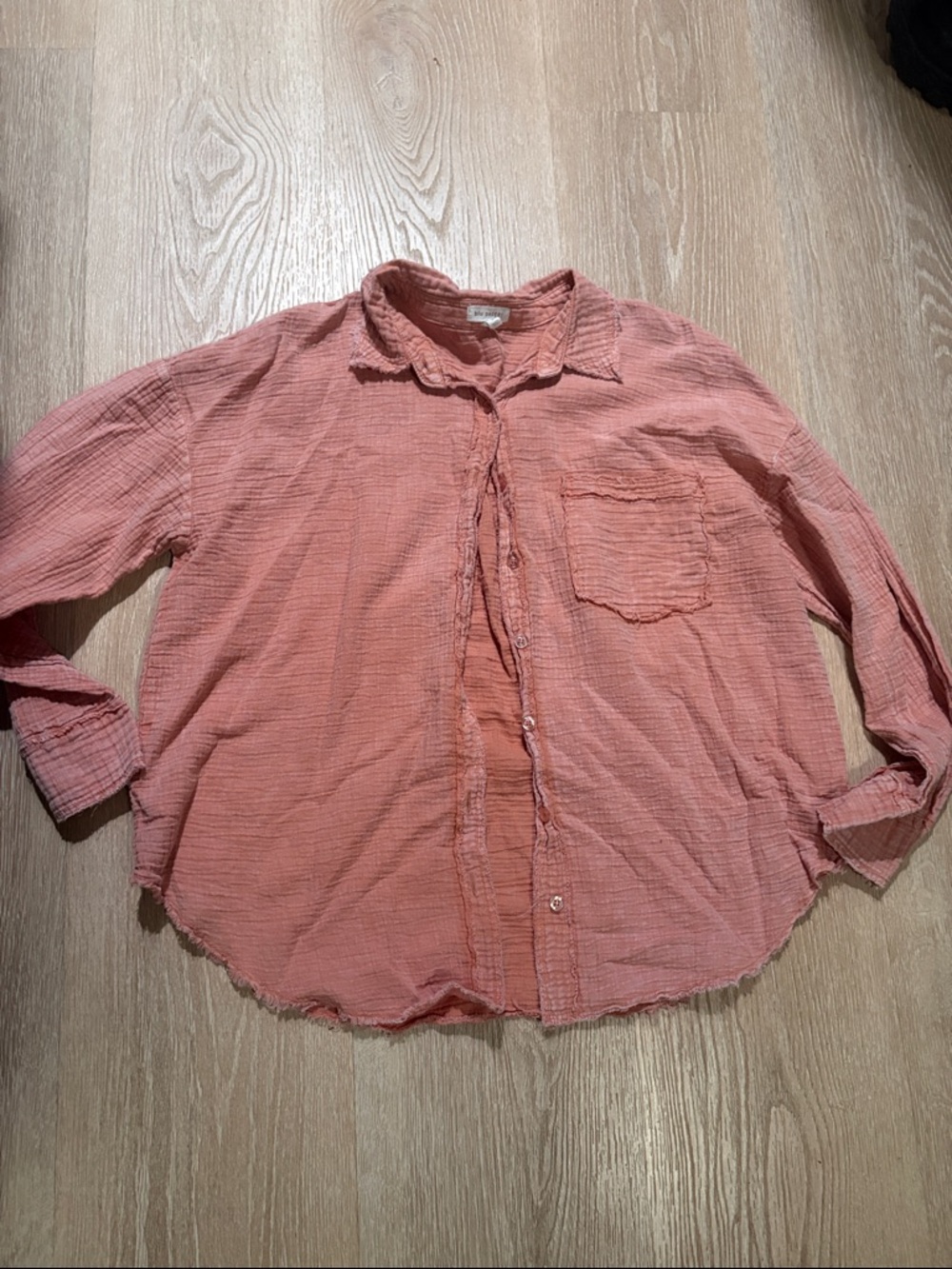 Blu Pepper Button-Up Shirt in Dusty Coral